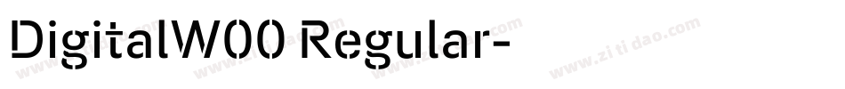 DigitalW00 Regular字体转换